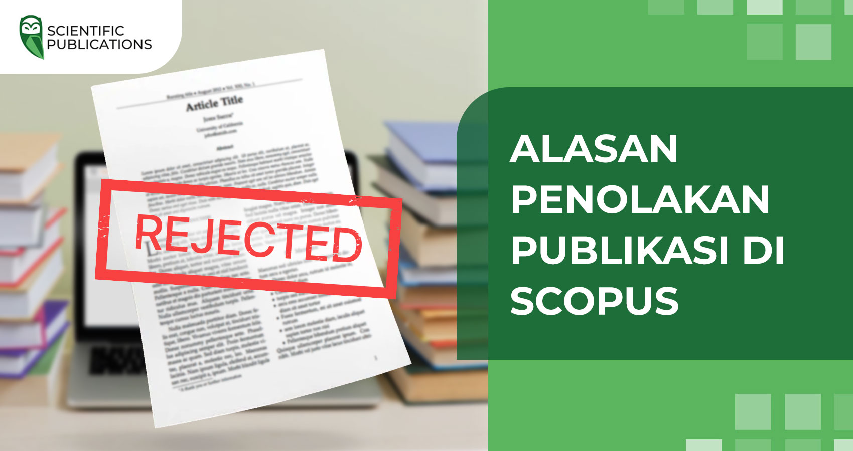 Alasan penolakan publikasi di Scopus