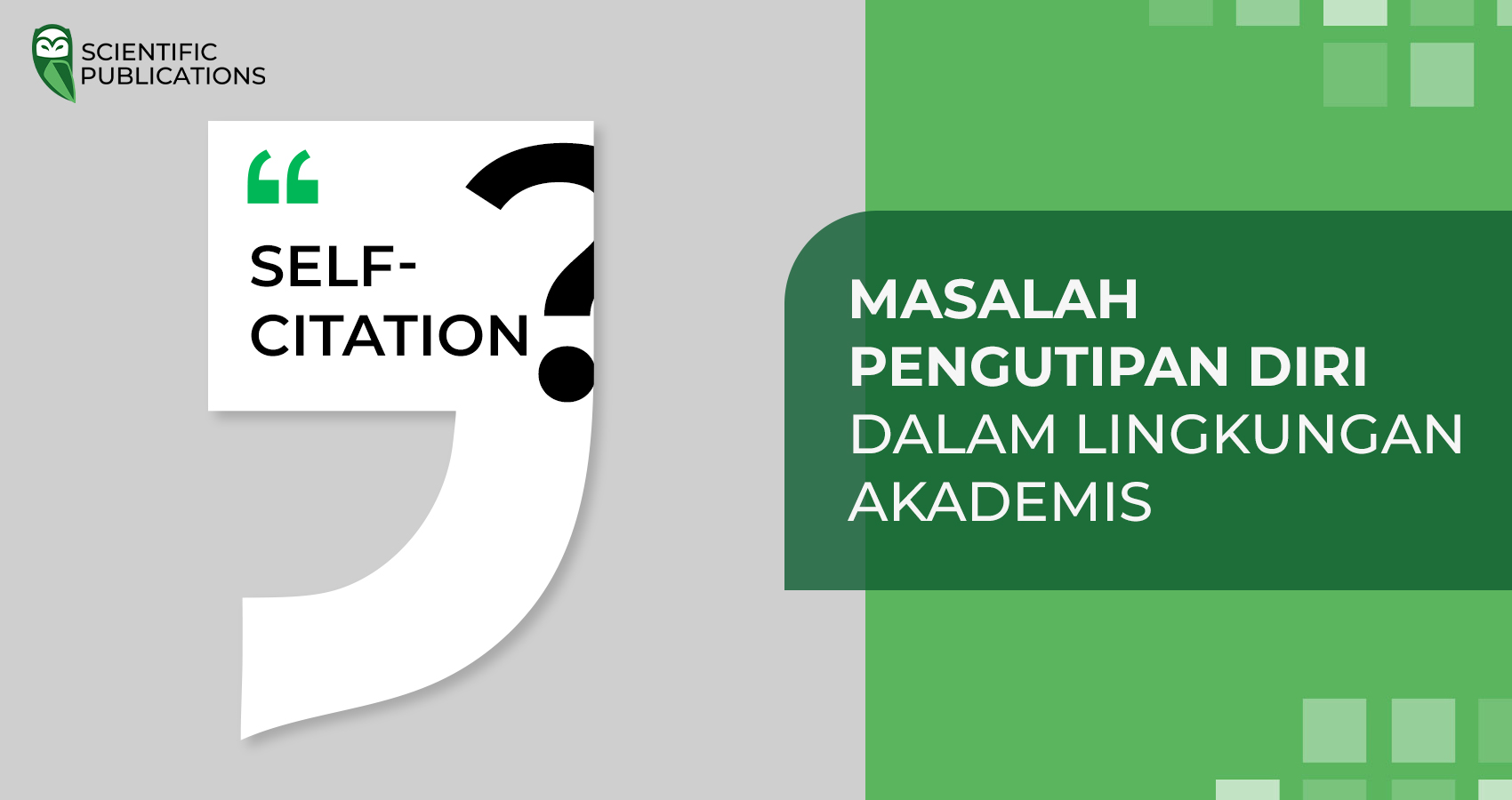 Masalah pengutipan diri dalam lingkungan akademis