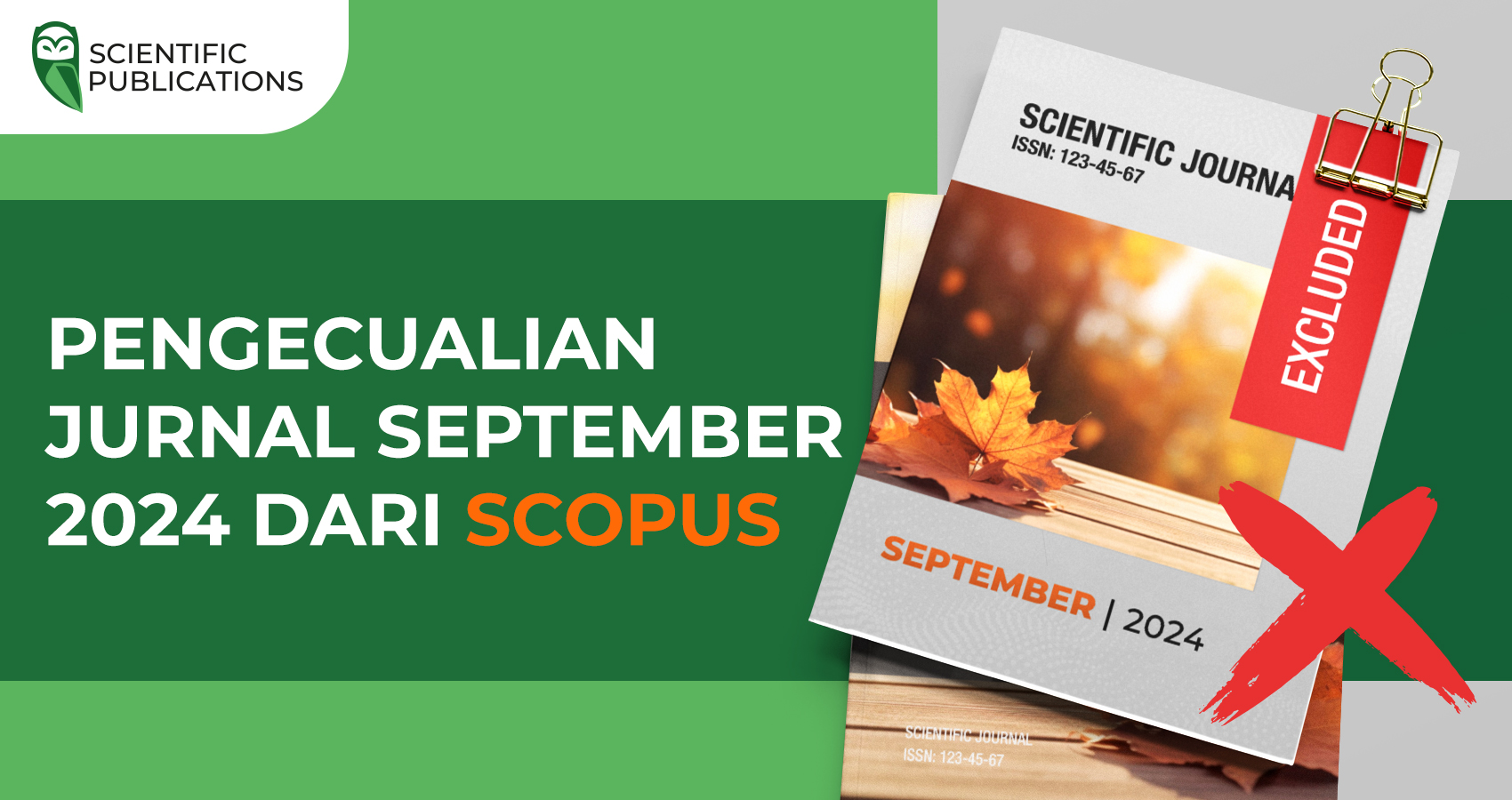 Pengecualian jurnal September 2024 dari Scopus